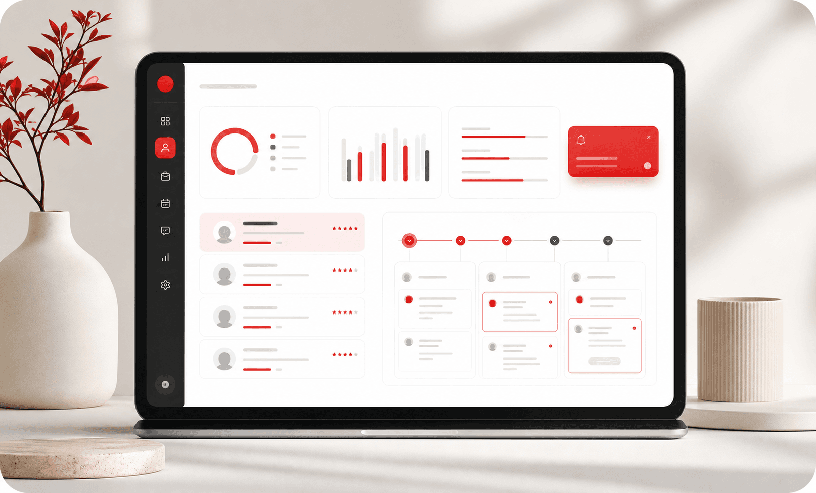 A preview of the HRTechConnect demo workspace with candidate pipeline and interview planning views.